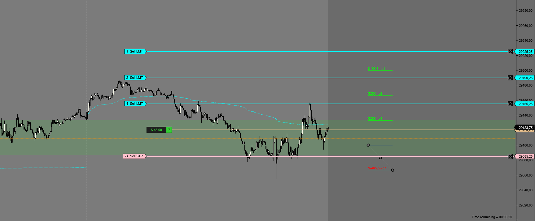 Risk Order Pro de StructMetric en NinjaTrader 8